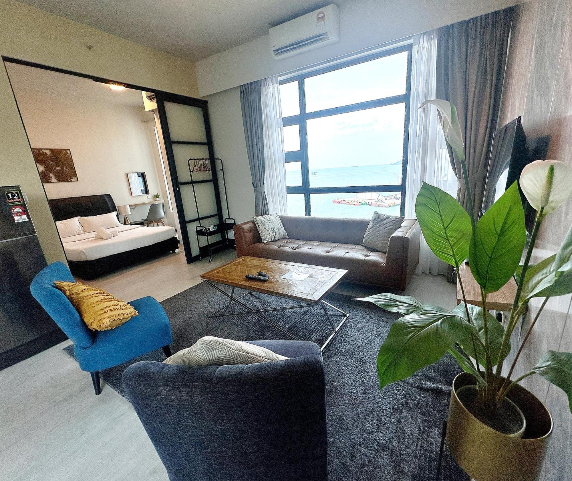 Seaview Luxury Condo Homestay 2Bed 2Bath Jesselton Quay By R2 Residence コタキナバル エクステリア 写真